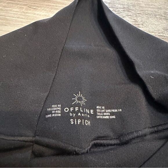 BUNDLE 3 AERIE Real Me 7/8 High Rise Legging Women Size Small Black Brown Blue - Picture 3 of 10